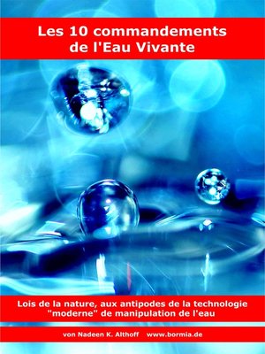 cover image of Les 10 commandements de l'Eau Vivante